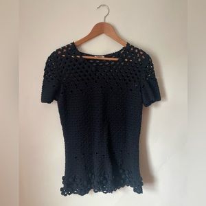 Knit Peplum Top